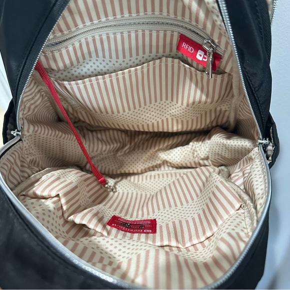 Beside u Black Nylon Backpack RFID Pocket main image 5